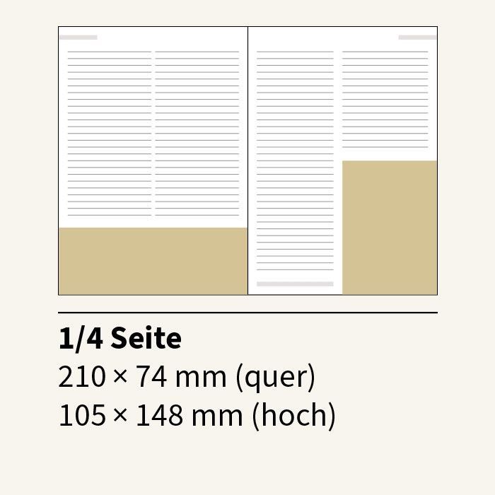 Anzeige 1/4 DIN A4