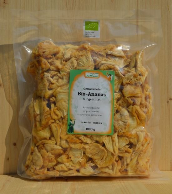 Bio-Ananas-Stücke, 1000 g